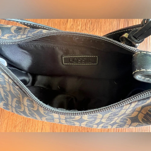 Fossil Vintage Y2K Monogram Logo Shoulder Bag Purse - Picture 2 of 8